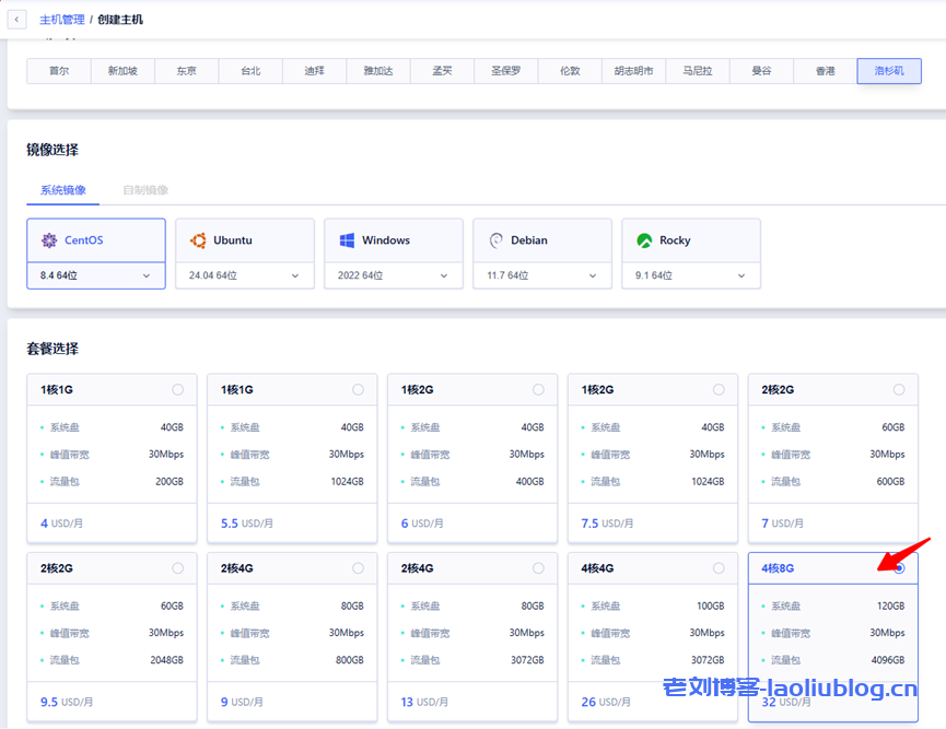 SurferCloud VPS：$32/月/4核/8GB内存/120GB RSSD硬盘/4TB流量/30Mbps端口/洛杉矶/台北/香港/伦敦/越南等